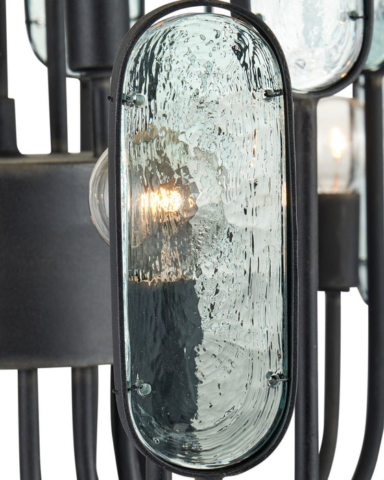 Currey and Company - 9000-1446 - 12 Light Chandelier - Ettore - Clear / Blacksmith