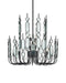 Currey and Company - 9000-1446 - 12 Light Chandelier - Ettore - Clear / Blacksmith