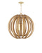 Currey and Company - 9000-1447 - One Light Chandelier - Dryad - Natural Ash / Frosted White