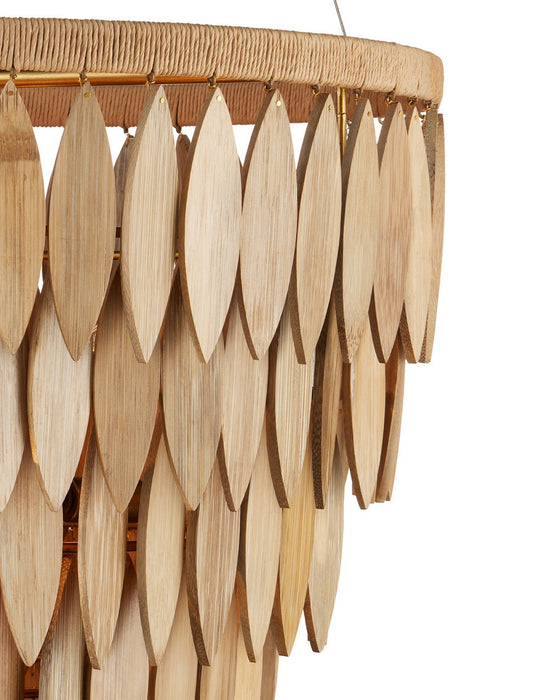 Currey and Company - 9000-1448 - Seven Light Chandelier - Quiver - Natural / Brass