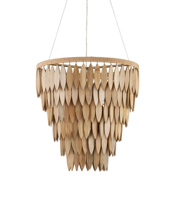 Currey and Company - 9000-1448 - Seven Light Chandelier - Quiver - Natural / Brass