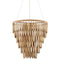Currey and Company - 9000-1448 - Seven Light Chandelier - Quiver - Natural / Brass