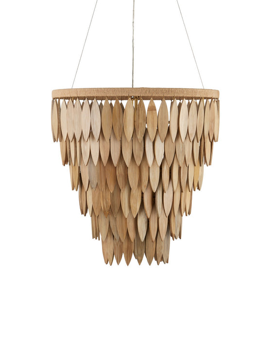 Currey and Company - 9000-1448 - Seven Light Chandelier - Quiver - Natural / Brass