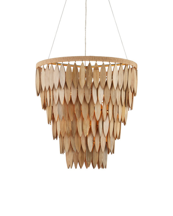 Currey and Company - 9000-1448 - Seven Light Chandelier - Quiver - Natural / Brass