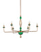 Currey and Company - 9000-1453 - Six Light Chandelier - Grasmere - Green / Aged Gold / Gold Luster