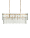 Currey and Company - 9000-1454 - Eight Light Chandelier - Electra - Clear / Antique Brass