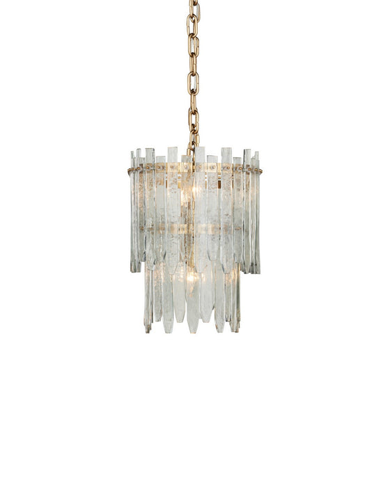 Currey and Company - 9000-1454 - Eight Light Chandelier - Electra - Clear / Antique Brass