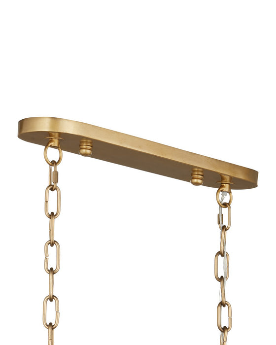 Currey and Company - 9000-1454 - Eight Light Chandelier - Electra - Clear / Antique Brass