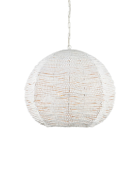 Currey and Company - 9000-1456 - Three Light Pendant - Octavia - Whitewash / White