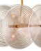 Currey and Company - 9000-1457 - Ten Light Chandelier - Whirlwind - Pale Pink / Brass