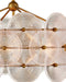 Currey and Company - 9000-1459 - Six Light Chandelier - Whirlwind - Pale Pink / Brass