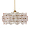 Currey and Company - 9000-1459 - Six Light Chandelier - Whirlwind - Pale Pink / Brass