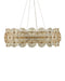Currey and Company - 9000-1462 - Ten Light Chandelier - Whirlwind - Pale Yellow / Brass