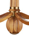 Currey and Company - 9000-1463 - Six Light Chandelier - Woodcroft - Natural / Antique Brass