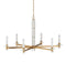 Currey and Company - 9000-1464 - LED Chandelier - Marcelo - Clear / Antique Brass / White