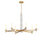Currey and Company - 9000-1464 - LED Chandelier - Marcelo - Clear / Antique Brass / White