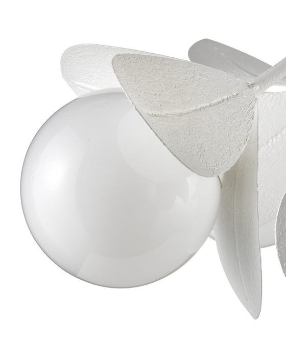 Currey and Company - 9000-1465 - Seven Light Chandelier - Effloresce - Gesso White / White