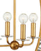 Currey and Company - 9000-1466 - Four Light Chandelier - Amadora - Clear / Antique Gold Leaf