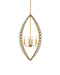 Currey and Company - 9000-1466 - Four Light Chandelier - Amadora - Clear / Antique Gold Leaf