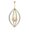 Currey and Company - 9000-1466 - Four Light Chandelier - Amadora - Clear / Antique Gold Leaf