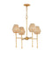 Currey and Company - 9000-1470 - LED Chandelier - Francie - Antique Gold Leaf / Natural