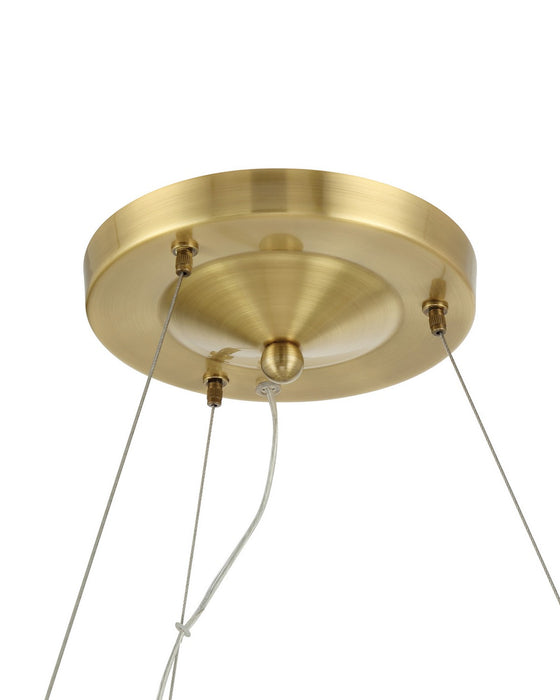Currey and Company - 9000-1472 - LED Chandelier - Wexler - Polished Antique Brass / Clear