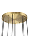 Currey and Company - 9000-1473 - LED Chandelier - Wexler - Polished Antique Brass / Clear