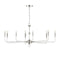 Currey and Company - 9000-1474 - Eight Light Chandelier - Nantucket - Polished Nickel / Clear