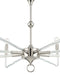 Currey and Company - 9000-1474 - Eight Light Chandelier - Nantucket - Polished Nickel / Clear