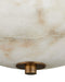 Currey and Company - 9000-1477 - Two Light Semi-Flush Mount - Volterra - Natural / Antique Brass
