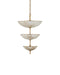 Currey and Company - 9000-1479 - Six Light Chandelier - Volterra - Natural / Antique Brass