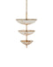 Currey and Company - 9000-1479 - Six Light Chandelier - Volterra - Natural / Antique Brass