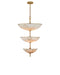 Currey and Company - 9000-1479 - Six Light Chandelier - Volterra - Natural / Antique Brass