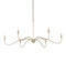 Currey and Company - 9000-1480 - Six Light Chandelier - Lardner - Champagne