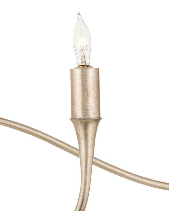 Currey and Company - 9000-1480 - Six Light Chandelier - Lardner - Champagne