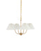 Currey and Company - 9000-1482 - Four Light Chandelier - Cedric - Brass