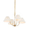 Currey and Company - 9000-1482 - Four Light Chandelier - Cedric - Brass