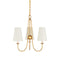 Currey and Company - 9000-1483 - Three Light Chandelier - Brayden - Antique Gold Leaf