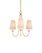 Currey and Company - 9000-1483 - Three Light Chandelier - Brayden - Antique Gold Leaf