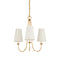 Currey and Company - 9000-1483 - Three Light Chandelier - Brayden - Antique Gold Leaf