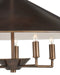 Currey and Company - 9000-1489 - Five Light Chandelier - Barnaba - Brushed Brown / Off-White