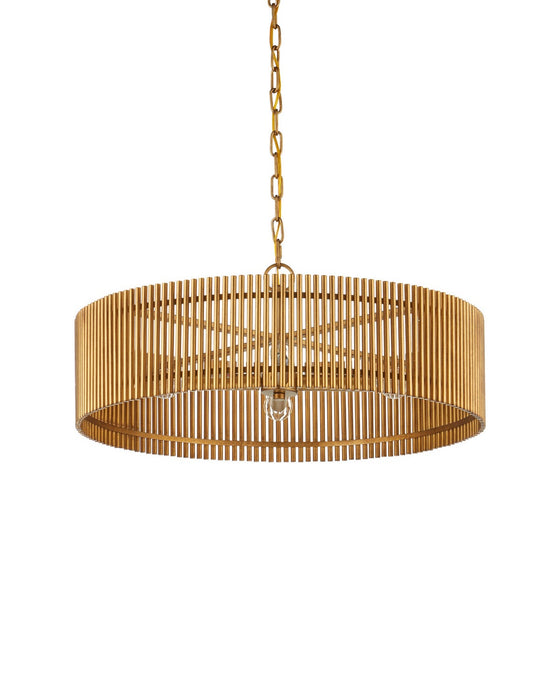 Currey and Company - 9000-1490 - Four Light Chandelier - Lavenham - Brushed Brass