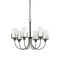 Currey and Company - 9000-1492 - Six Light Chandelier - Macklin - Oil Rubbed Bronze / White