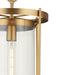 Currey and Company - 9000-1493 - One Light Pendant - Pippin - Antique Brass / Clear