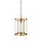 Currey and Company - 9000-1493 - One Light Pendant - Pippin - Antique Brass / Clear