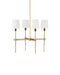 Currey and Company - 9000-1494 - Four Light Chandelier - Grigsby - Antique Brass / Bronze