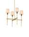 Currey and Company - 9000-1494 - Four Light Chandelier - Grigsby - Antique Brass / Bronze