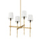 Currey and Company - 9000-1494 - Four Light Chandelier - Grigsby - Antique Brass / Bronze
