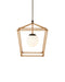 Currey and Company - 9500-0028 - One Light Outdoor Lantern - Denison - Natural / Bronze / Frosted White