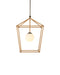 Currey and Company - 9500-0029 - One Light Outdoor Lantern - Denison - Natural / Bronze / Frosted White